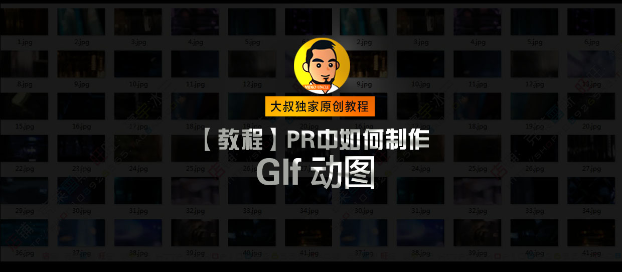独家教程：PR中如何制作Glf动图,网红必杀技！
