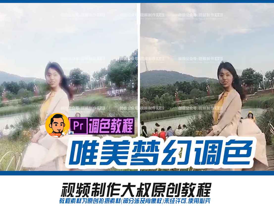 原创教程:15秒教你调出唯美梦幻效果, 无需PR外挂调色插件